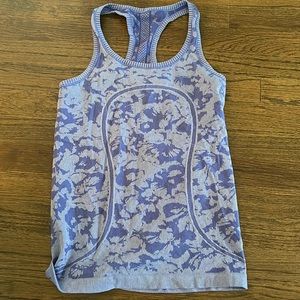 Blue/purple tie dye lululemon tank top